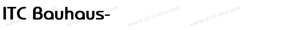 ITC Bauhaus字体转换
